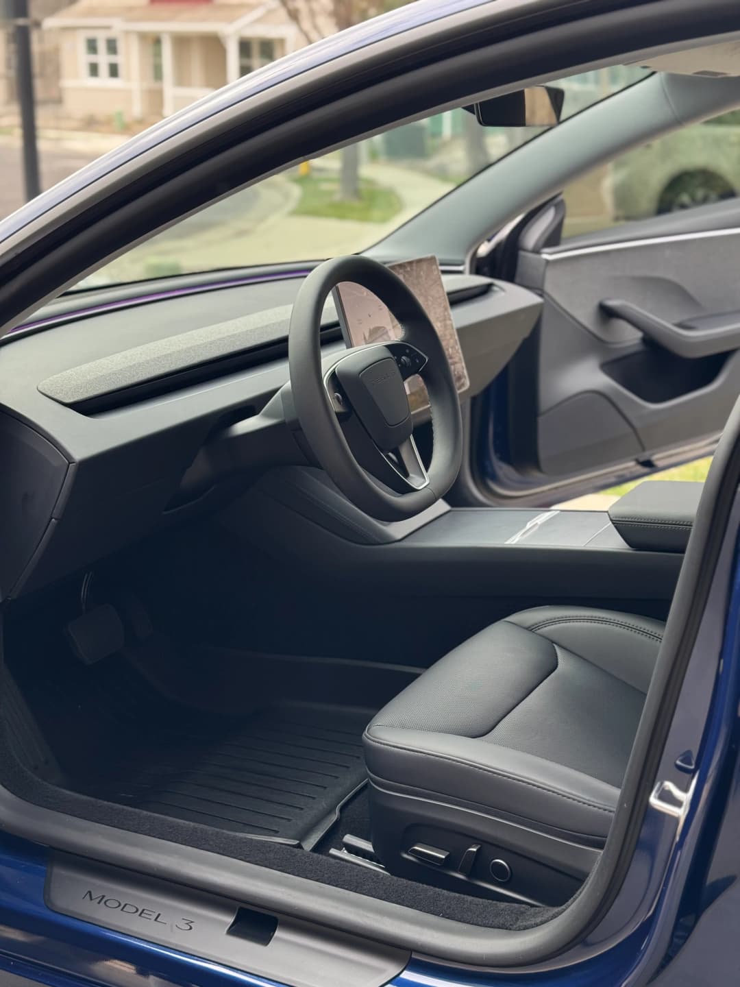 Tesla Model 3 finished interior after detailing