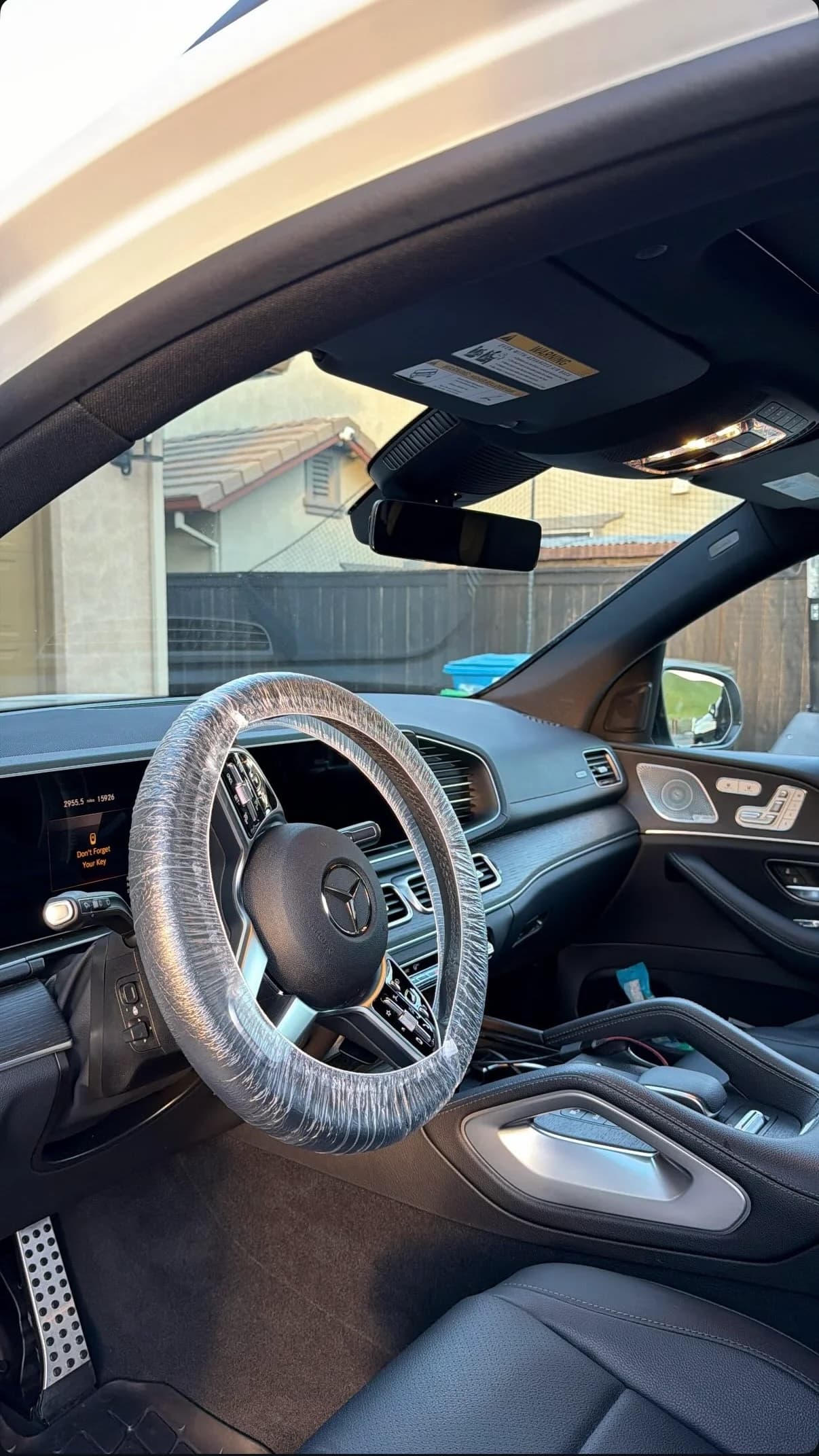 Mercedes GLE finished interior after detailing